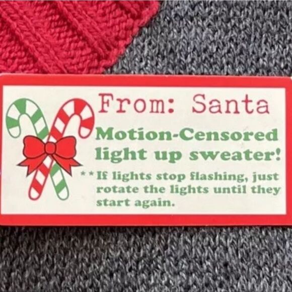 Ugly Christmas Sweater French Bull Dog Elf Pullover Motion LED Light Knit Unisex - Picture 5 of 10